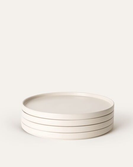 מגש חרס לבן