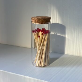 גפרורים צנצנת זכוכית