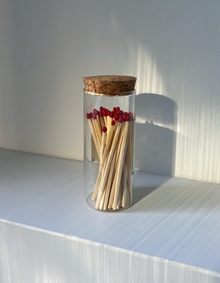 גפרורים צנצנת זכוכית